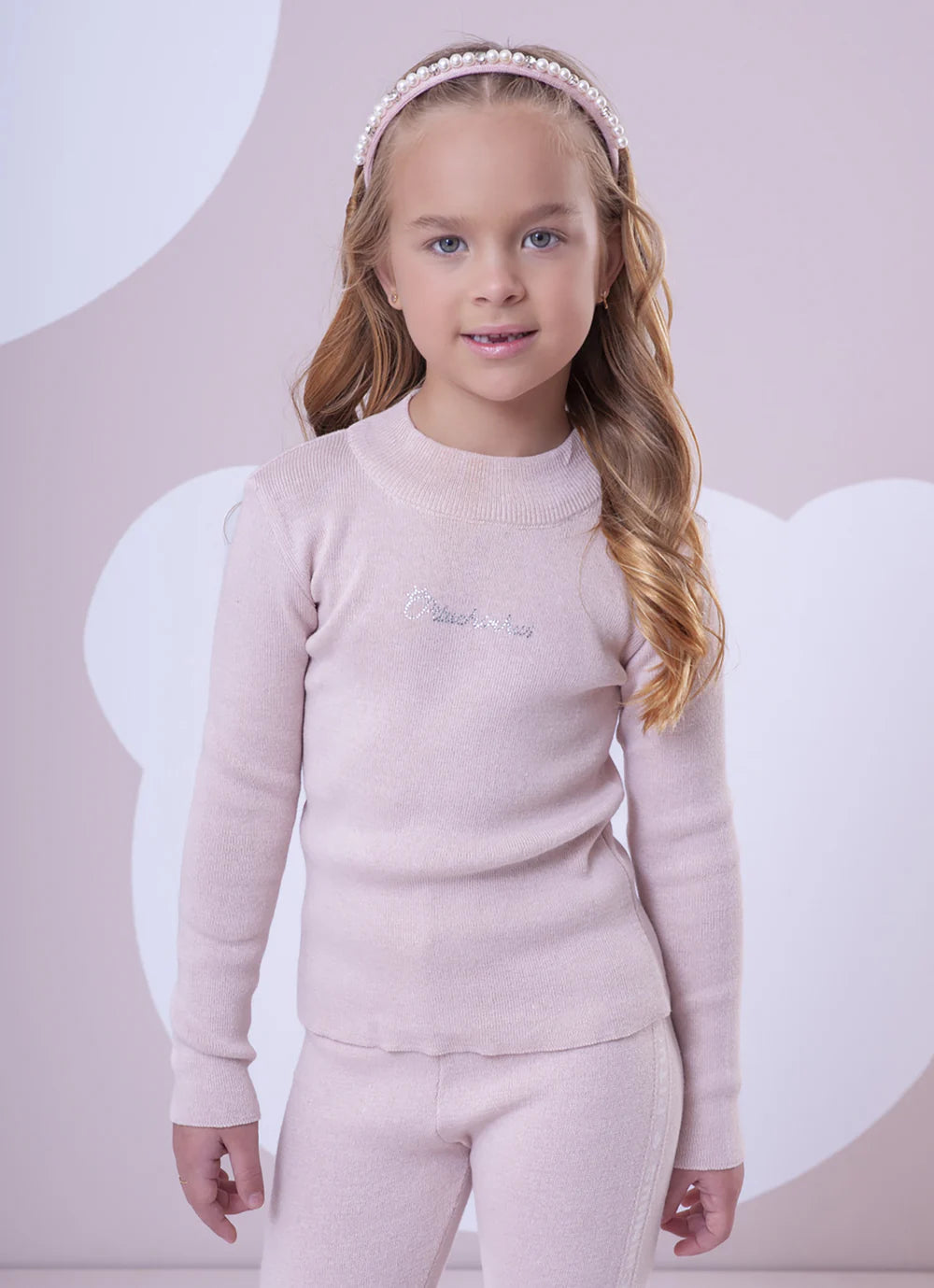 Básica Tricot Pituchinhus Rosa Mel Pituchinhus