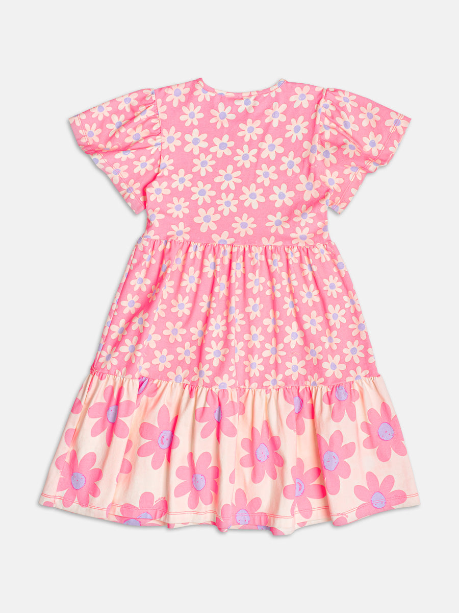 Vestido Flores Neon Momi