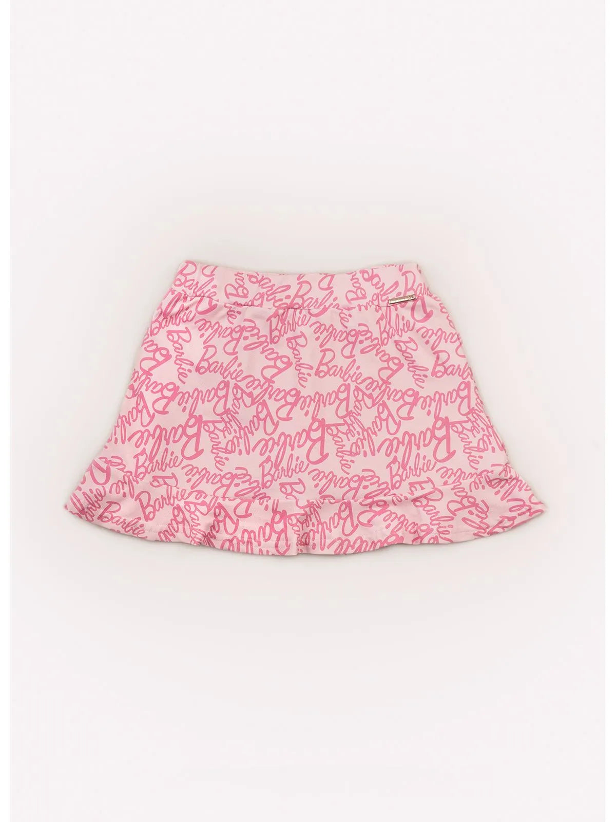 Saia Short Light Estampa Barbie Fundo Rosa - BambolePetit