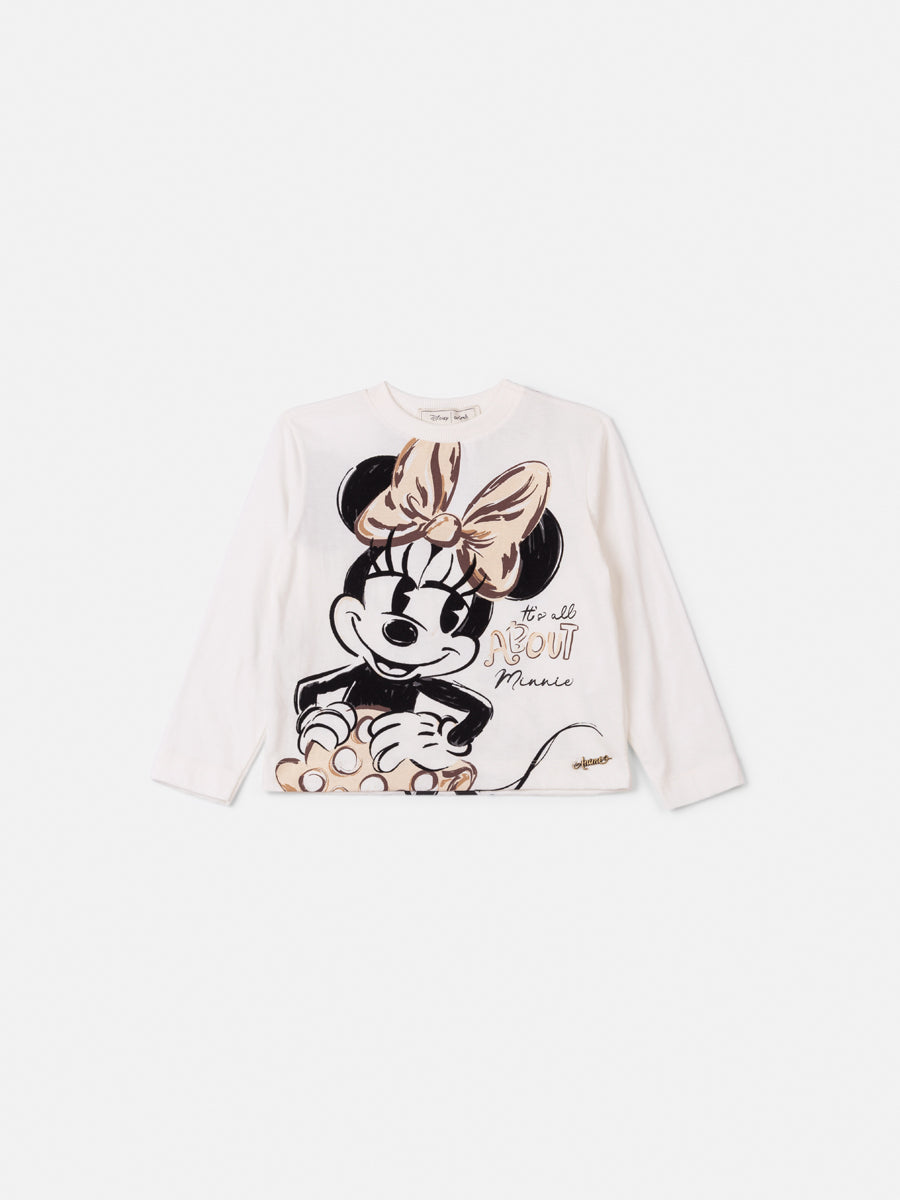 Blusa Manga Longa Minnie Perola Animê