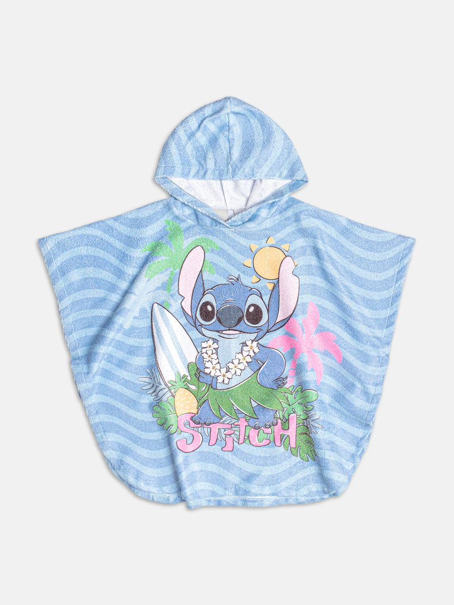 Roupão Stitch com Touca Azul Momi