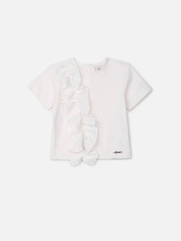 Blusa Off White com Babados