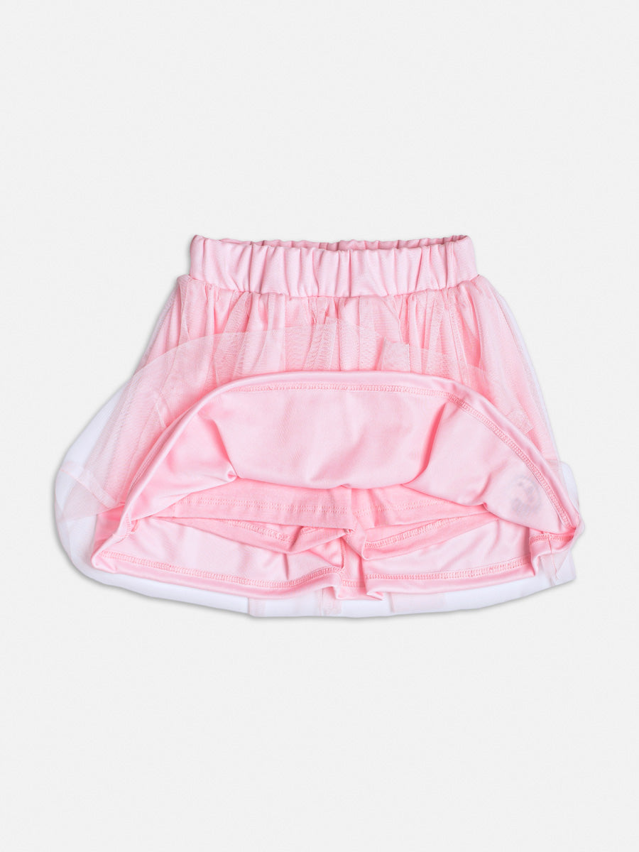 Conjunto Blusa Saia Bege Hello Kitty - BambolePetit