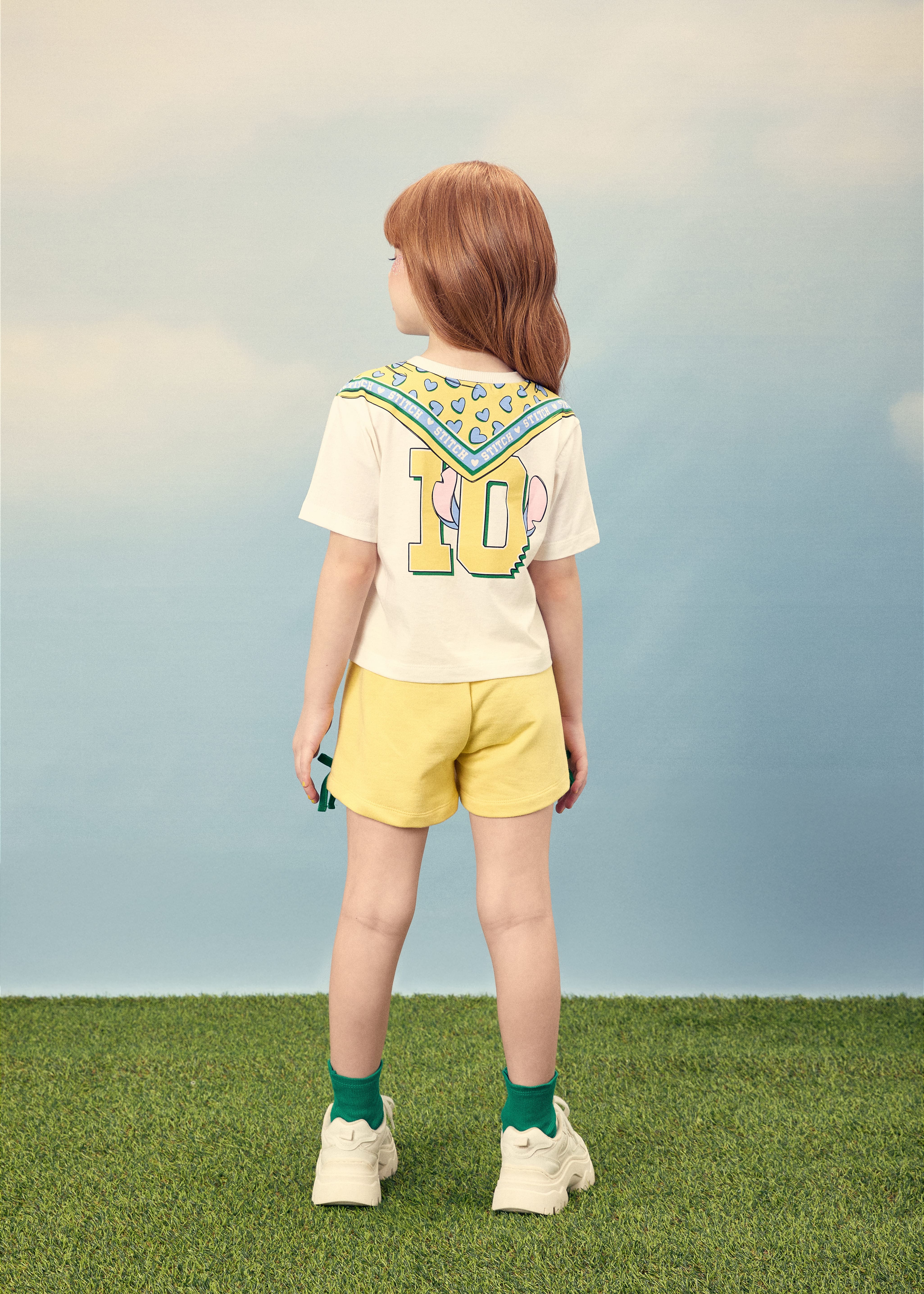 Conjunto Blusa Shorts Stitch Perola Momi