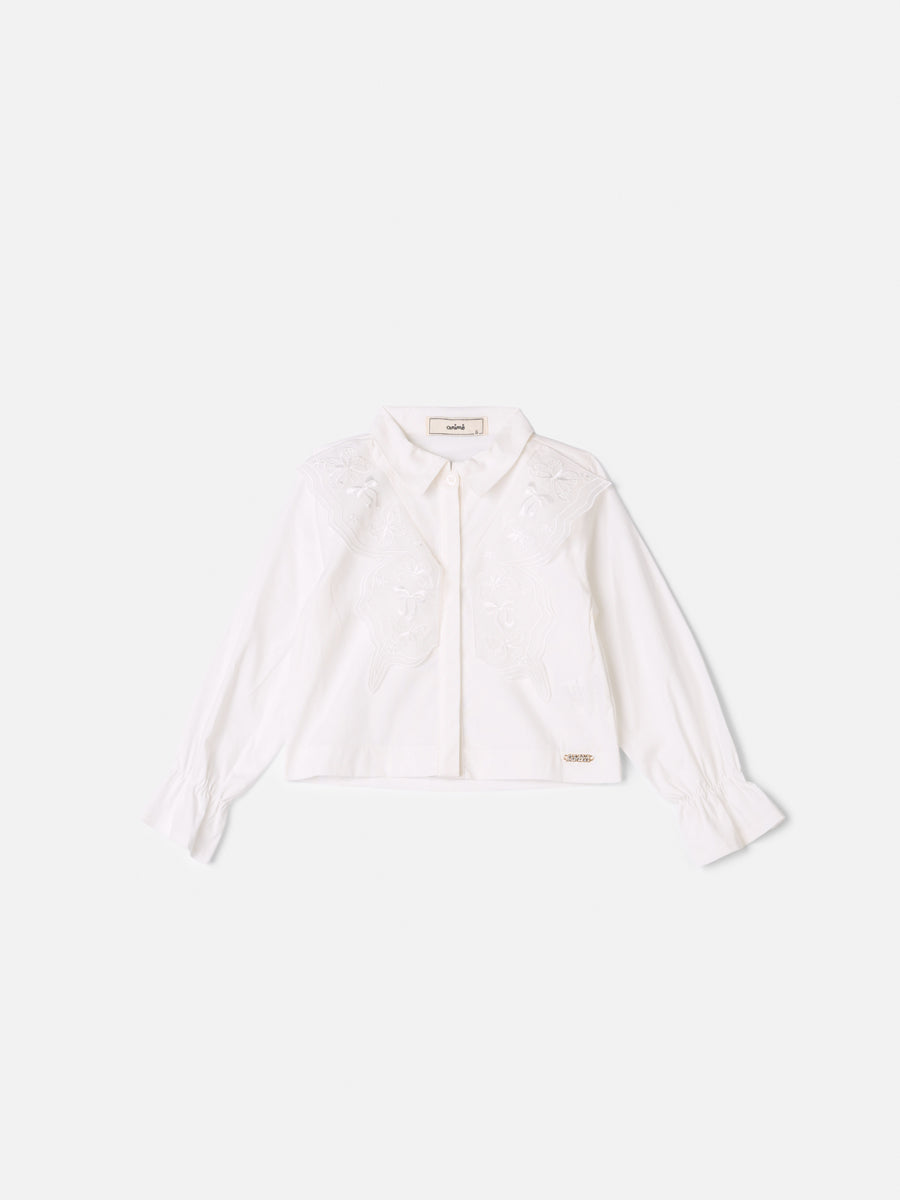 Camisa Com Borboleta Off White Animê