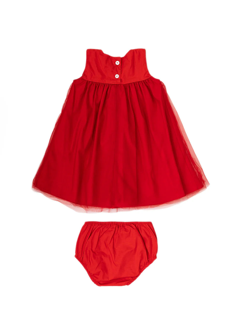 Vestido Tule Mini Lacinhos Pmini Natal Pituchinhus
