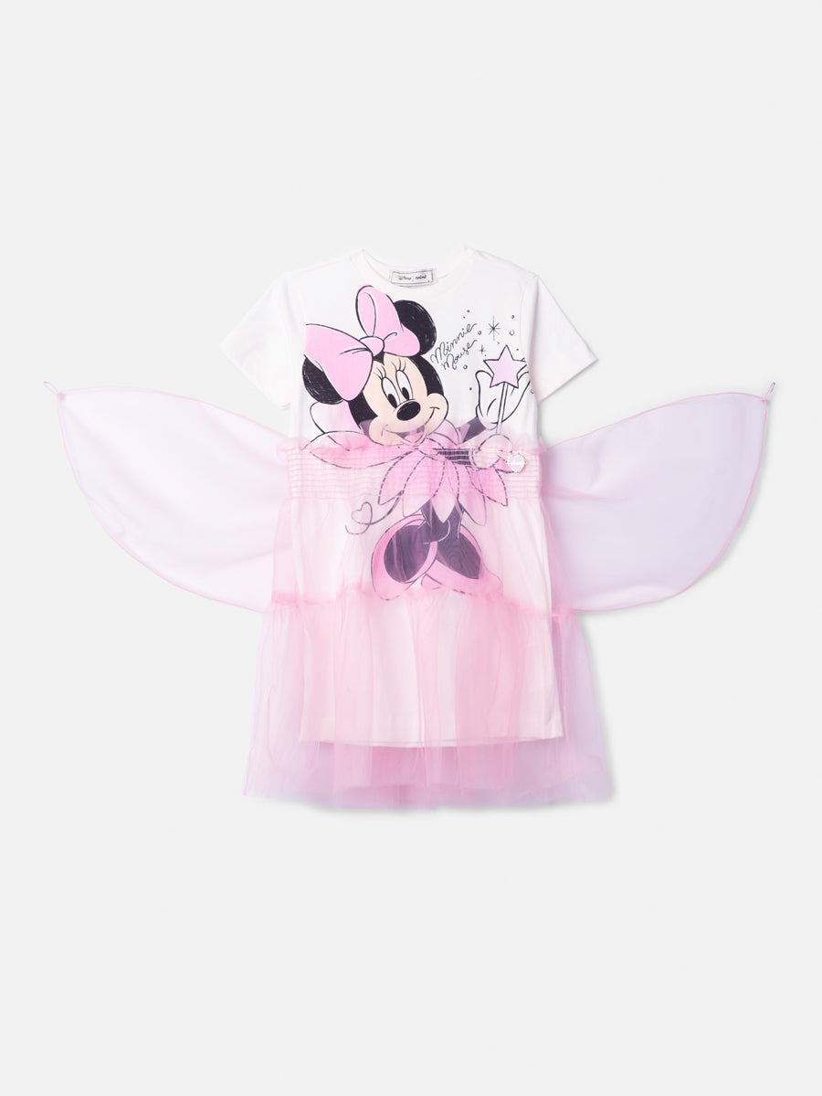 Vestido Infantil de Tule da Minnie Fada Anime