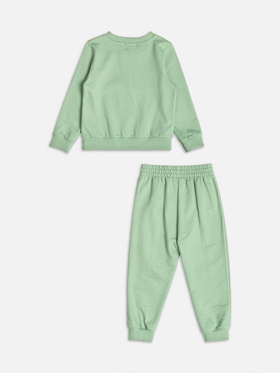 Conjunto Casaco Calca Verde Alecrim - BambolePetit