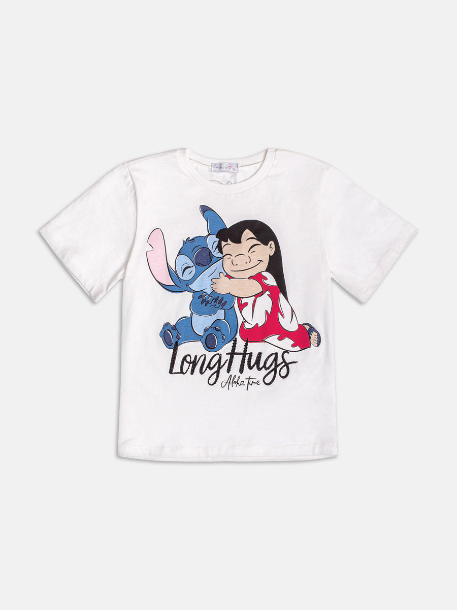 Blusa Lilo & Stitch Strass Momi