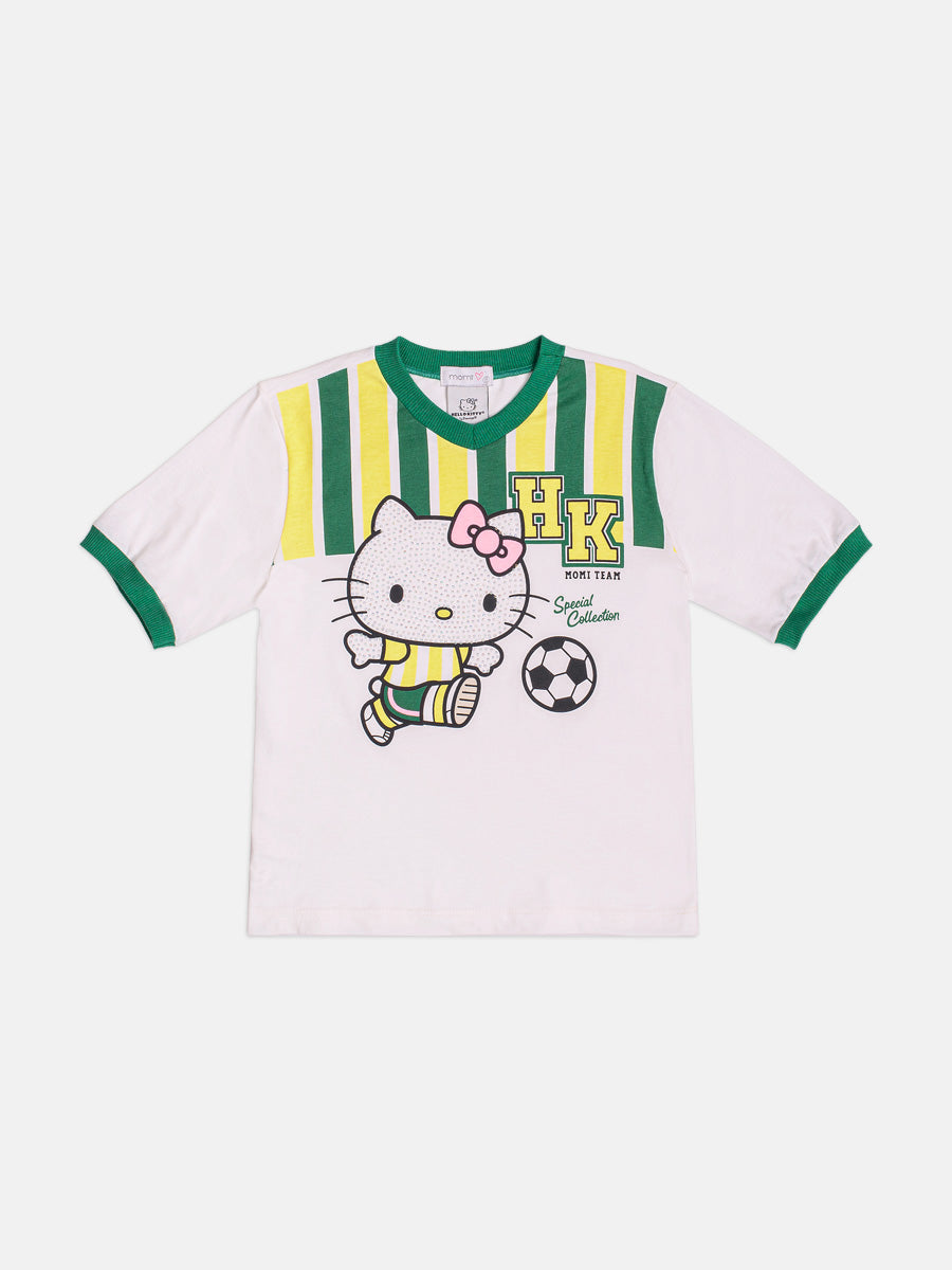 Blusa Hello Kitty Com Strass Perola Momi
