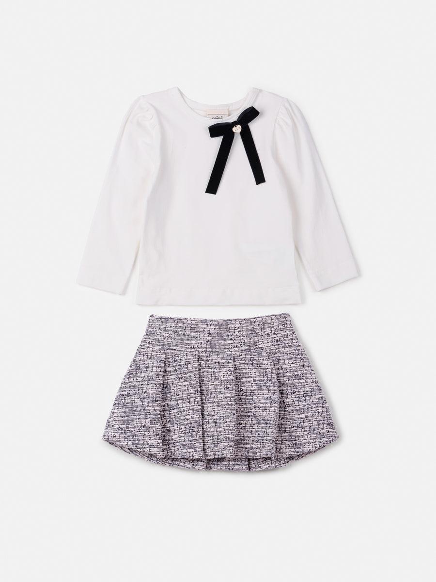 Conjunto Manga Longa de Tweed - BambolePetit