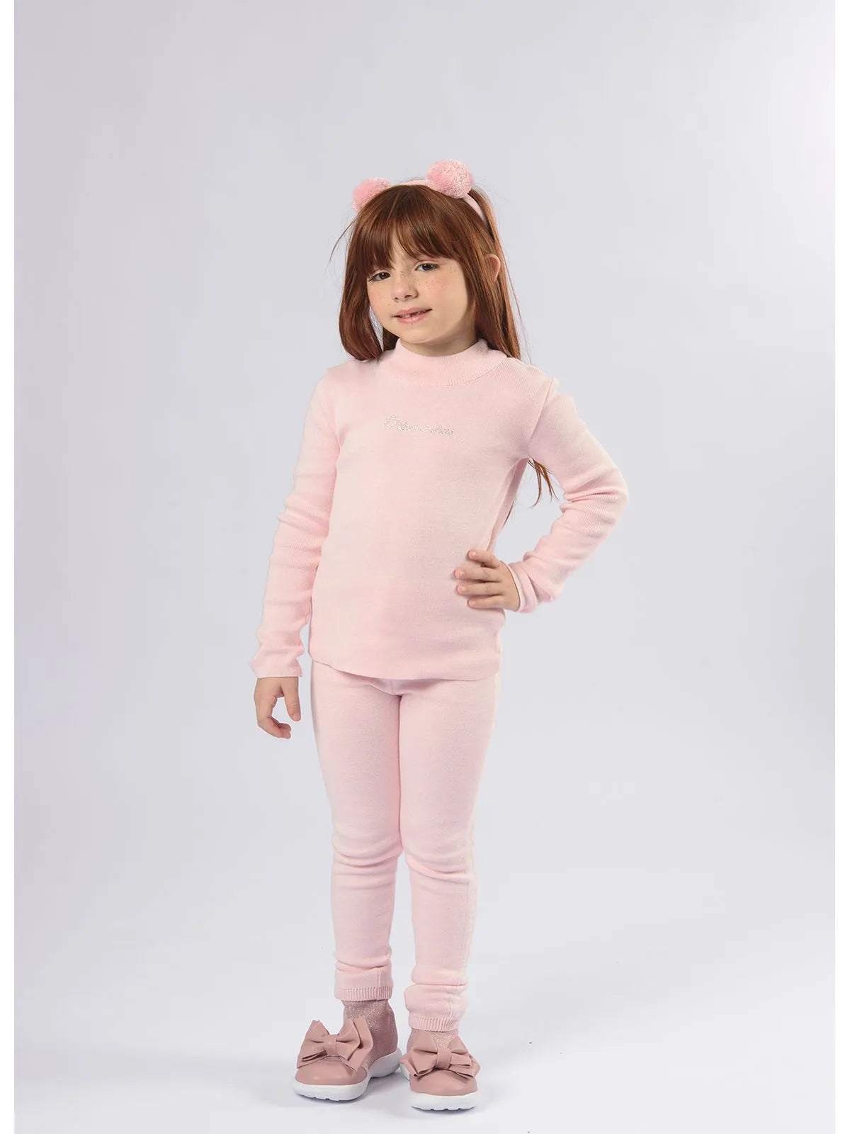 Blusa Básica Tricot Rosa Baby Pituchinhus