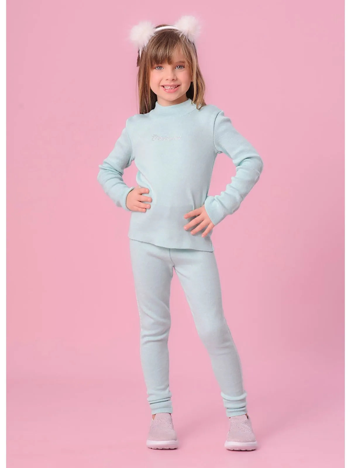 Calça Legging Tricot Pituchinhus Verdinha - BambolePetit