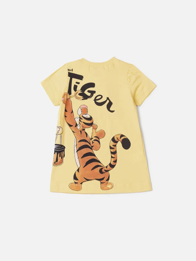 Vestido Amarelo do Ursinho Pooh e Amigos Anime