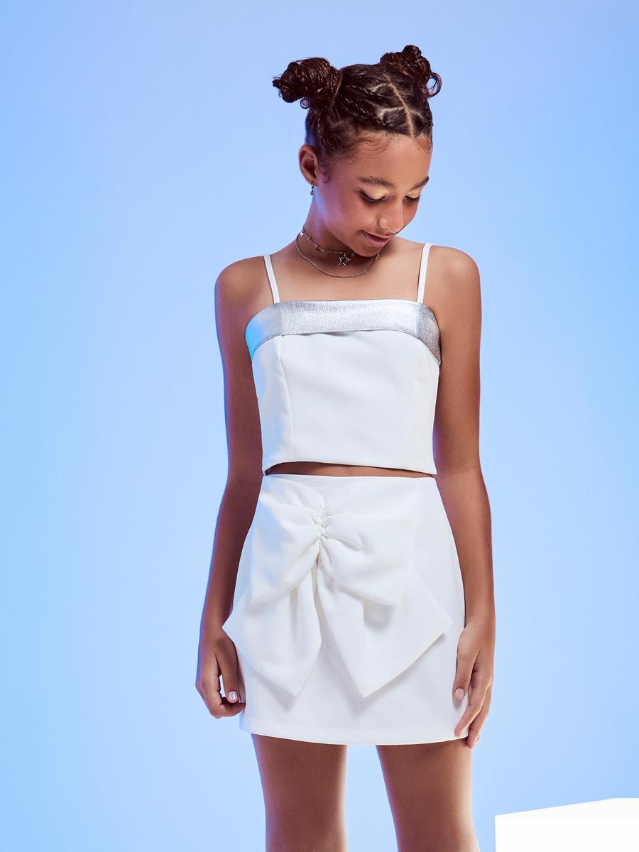 Conjunto Top e Shorts Saia Off White I Am