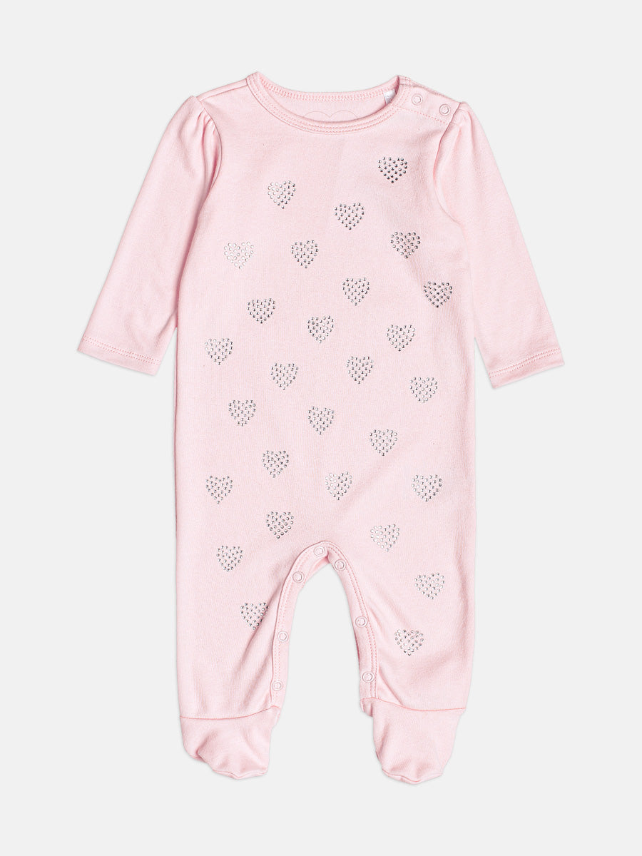 Macacao Com Strass Rosa Soft Momi