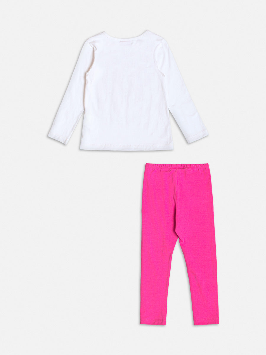 Conjunto Manga Longa Blusa Leggin Perola - BambolePetit