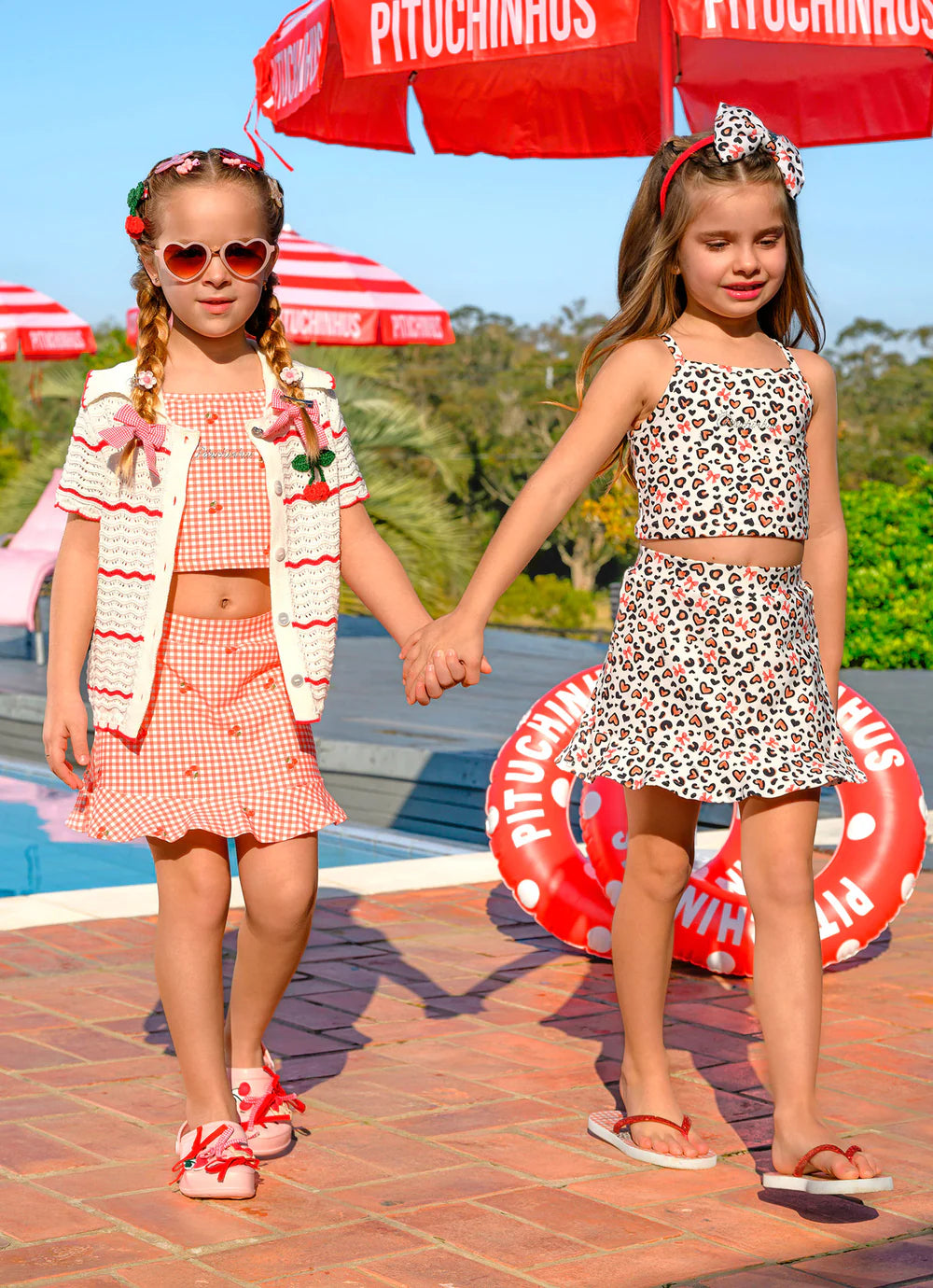 Conjunto Short Saia Light Estampado Resort Pituchinhus