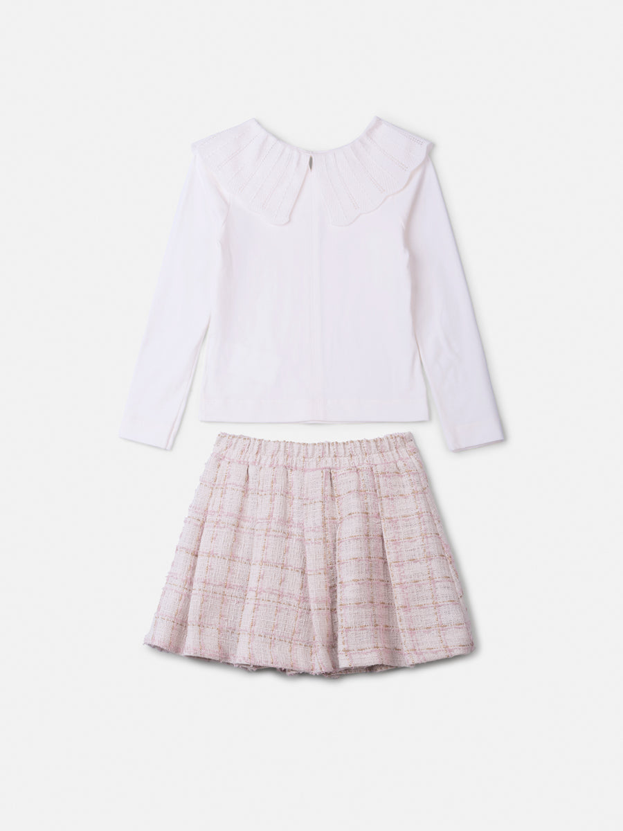 Conjunto Blusa Saia Perola - BambolePetit
