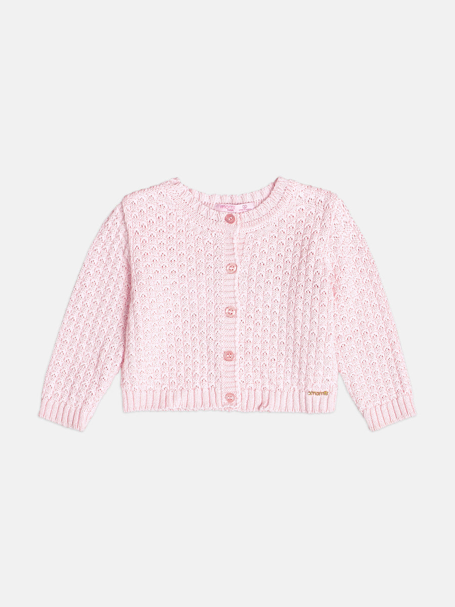 Casaco De Tricot Soft Rosa Claro Momi