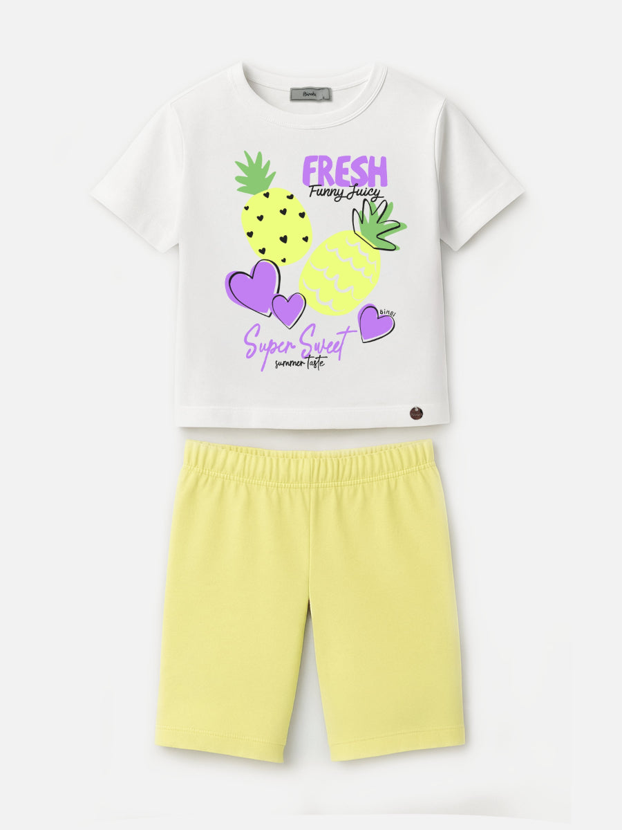 Conjunto Amarelo Abacaxi Bimbi