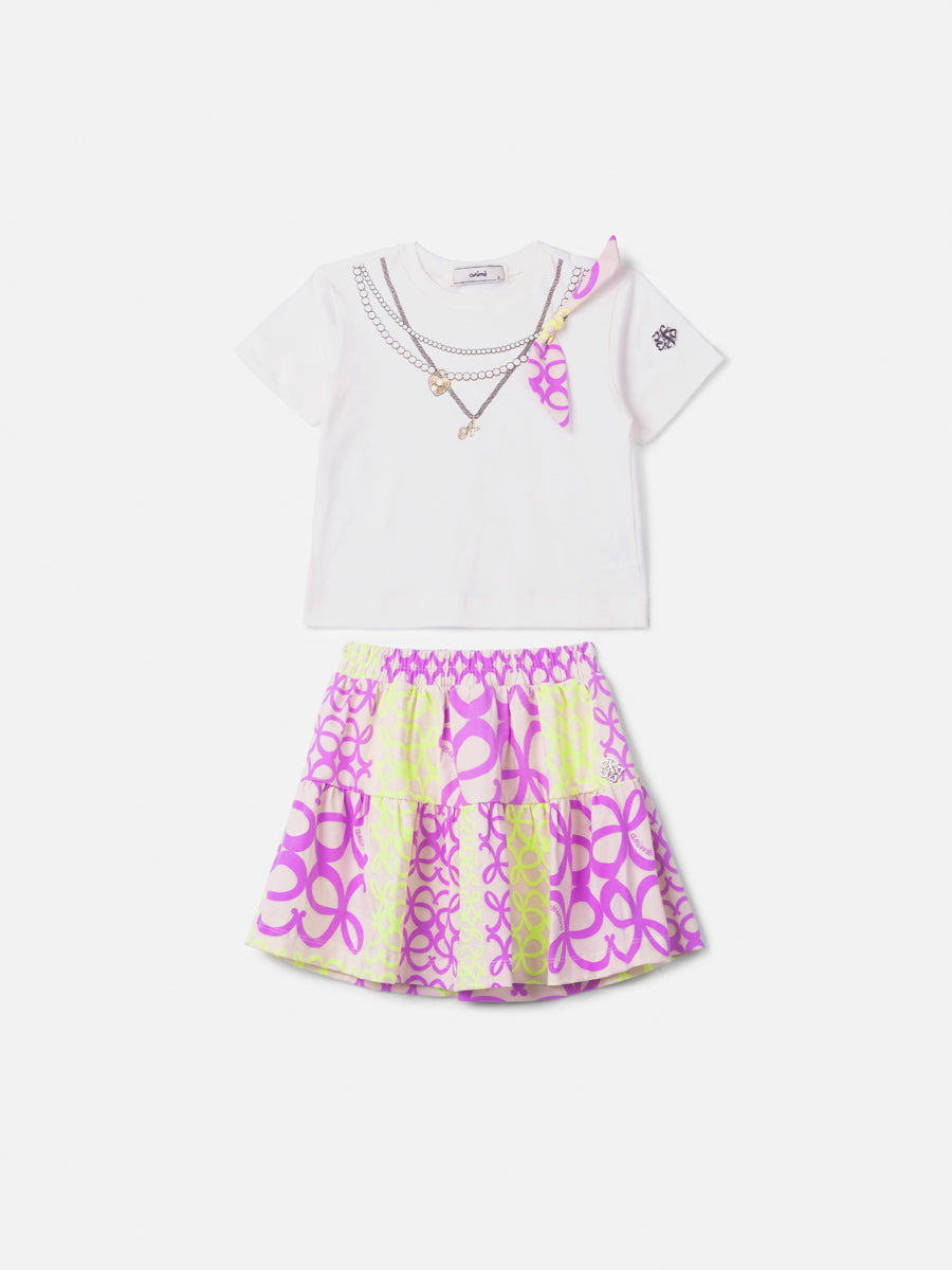 Conjunto Infantil com Estampa de Rococós Anime
