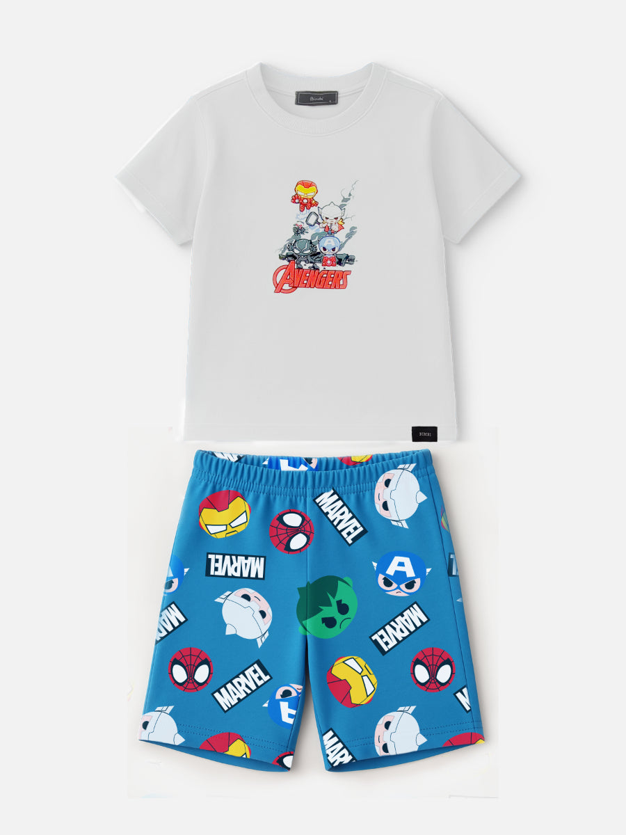 Conjunto T-Shirt e Bermuda Vingadores Bimbi