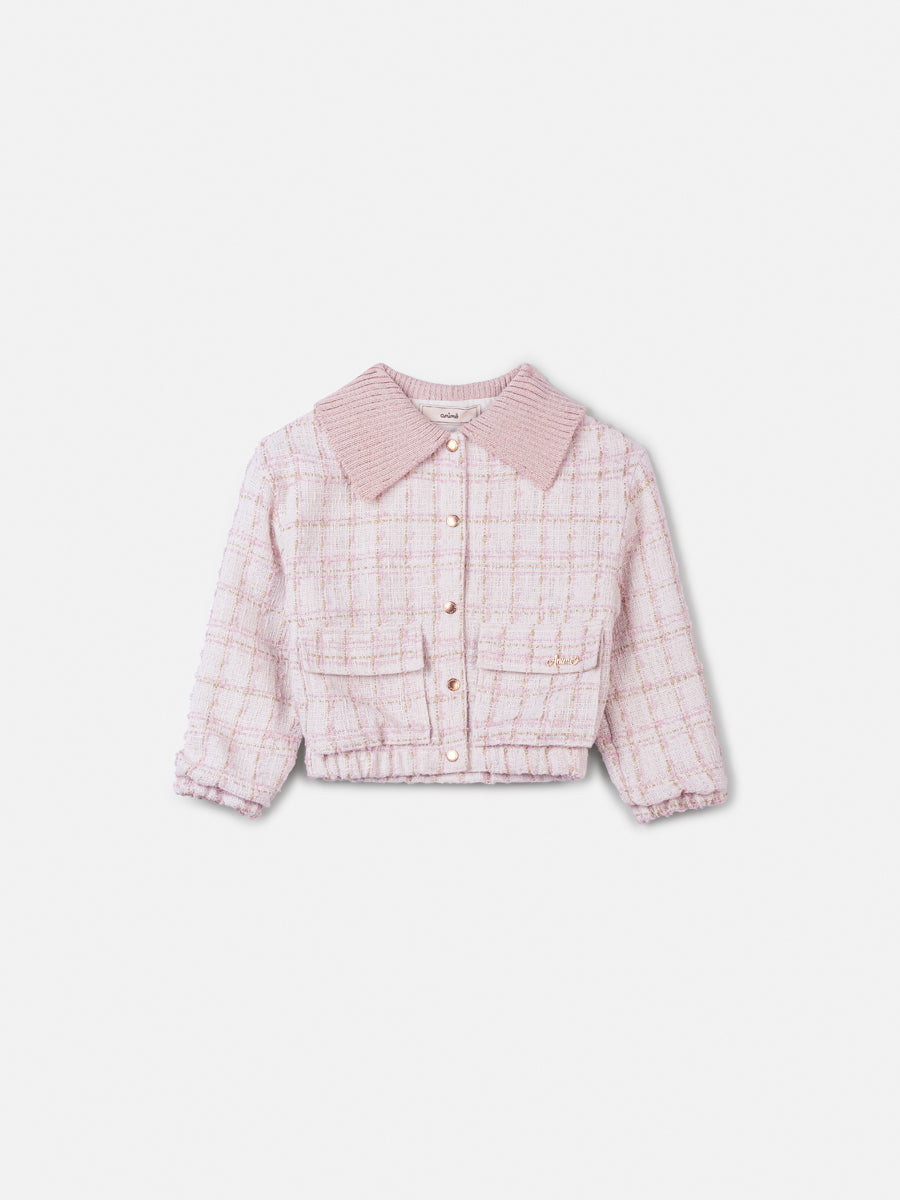 Casaco Com Trico Off White - BambolePetit