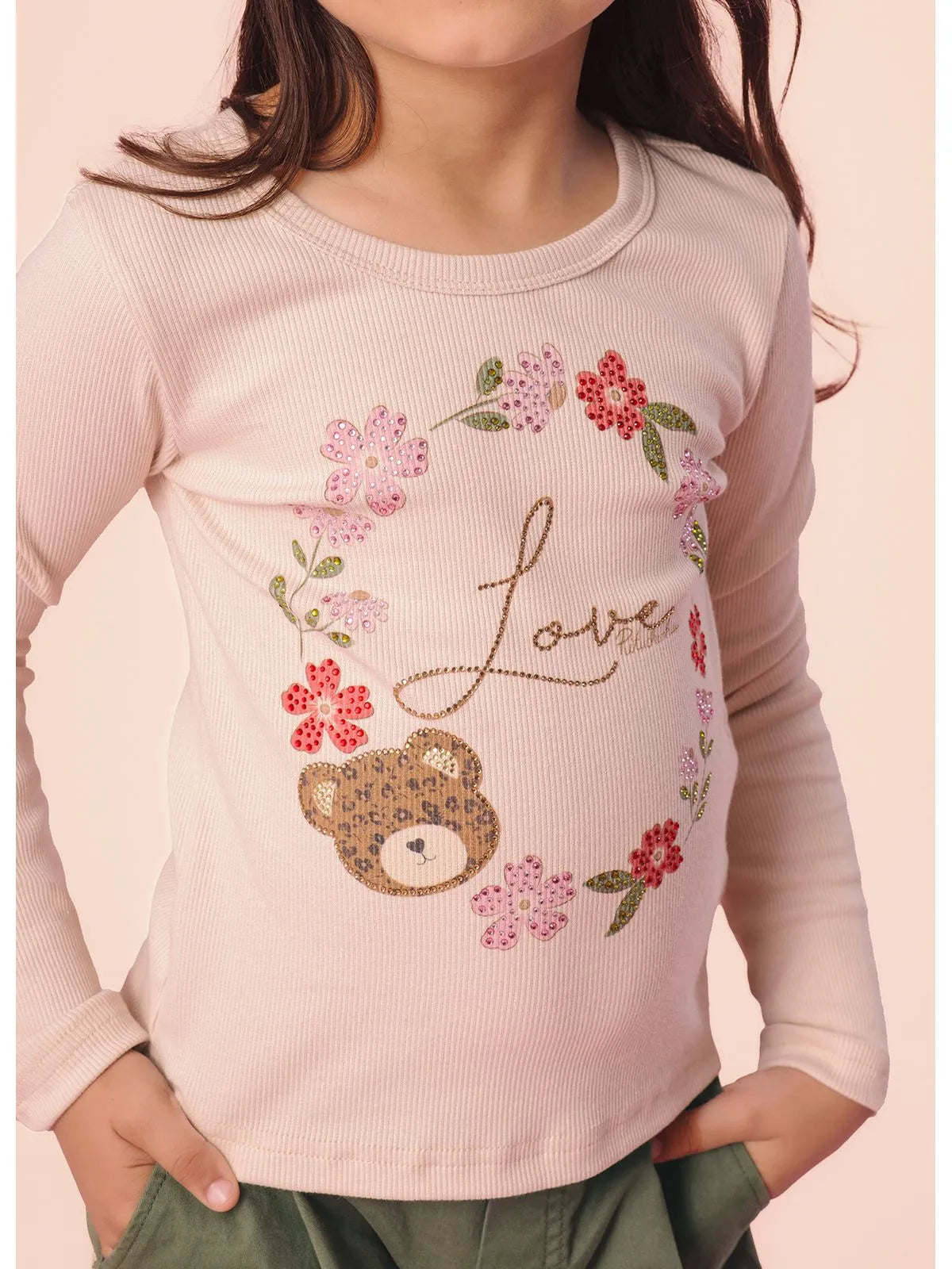 Blusa Ribana Serigrafia Love Pituchinhus Ninive - BambolePetit