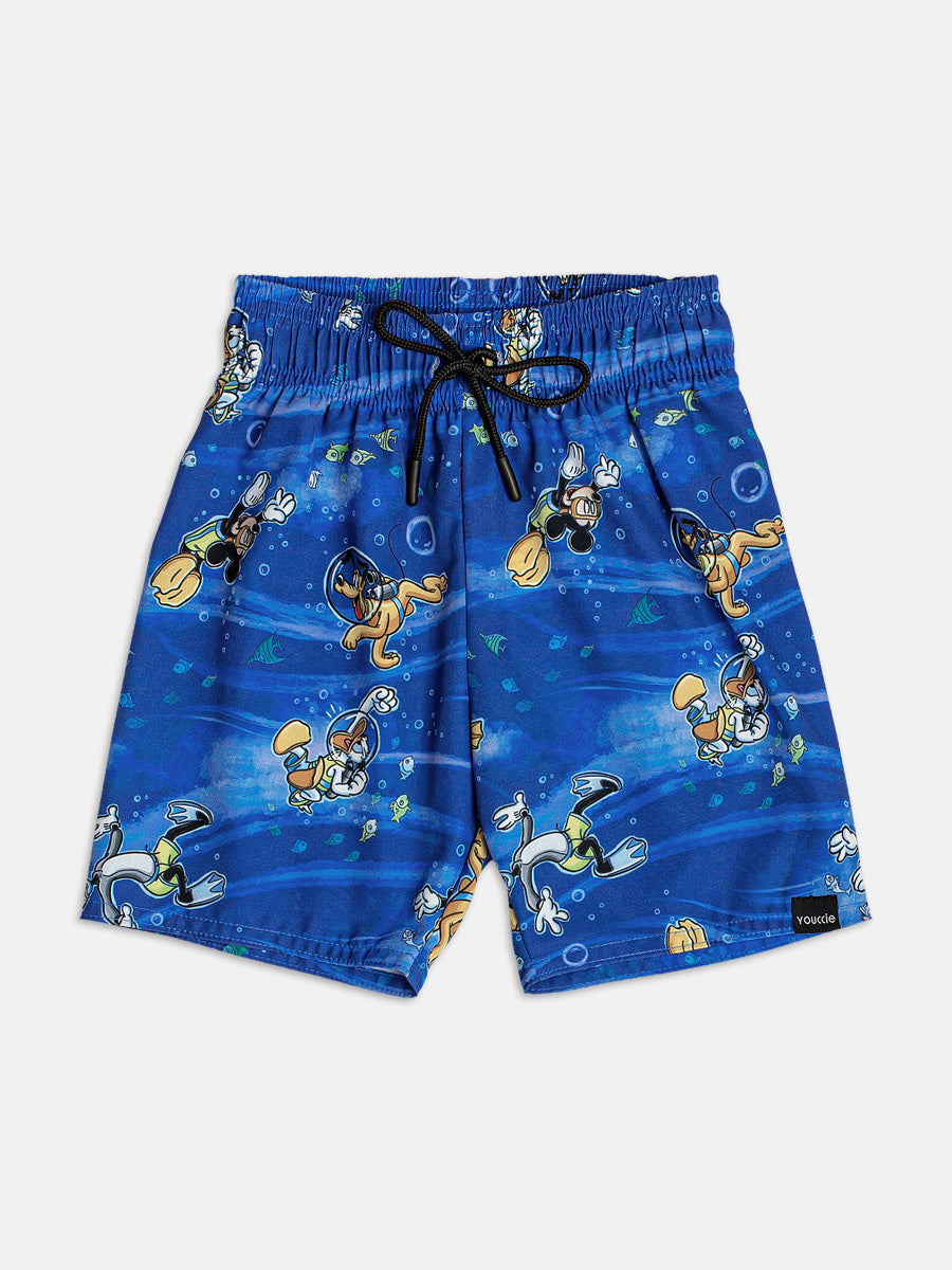 Bermuda Praia Mickey Azul Youccie