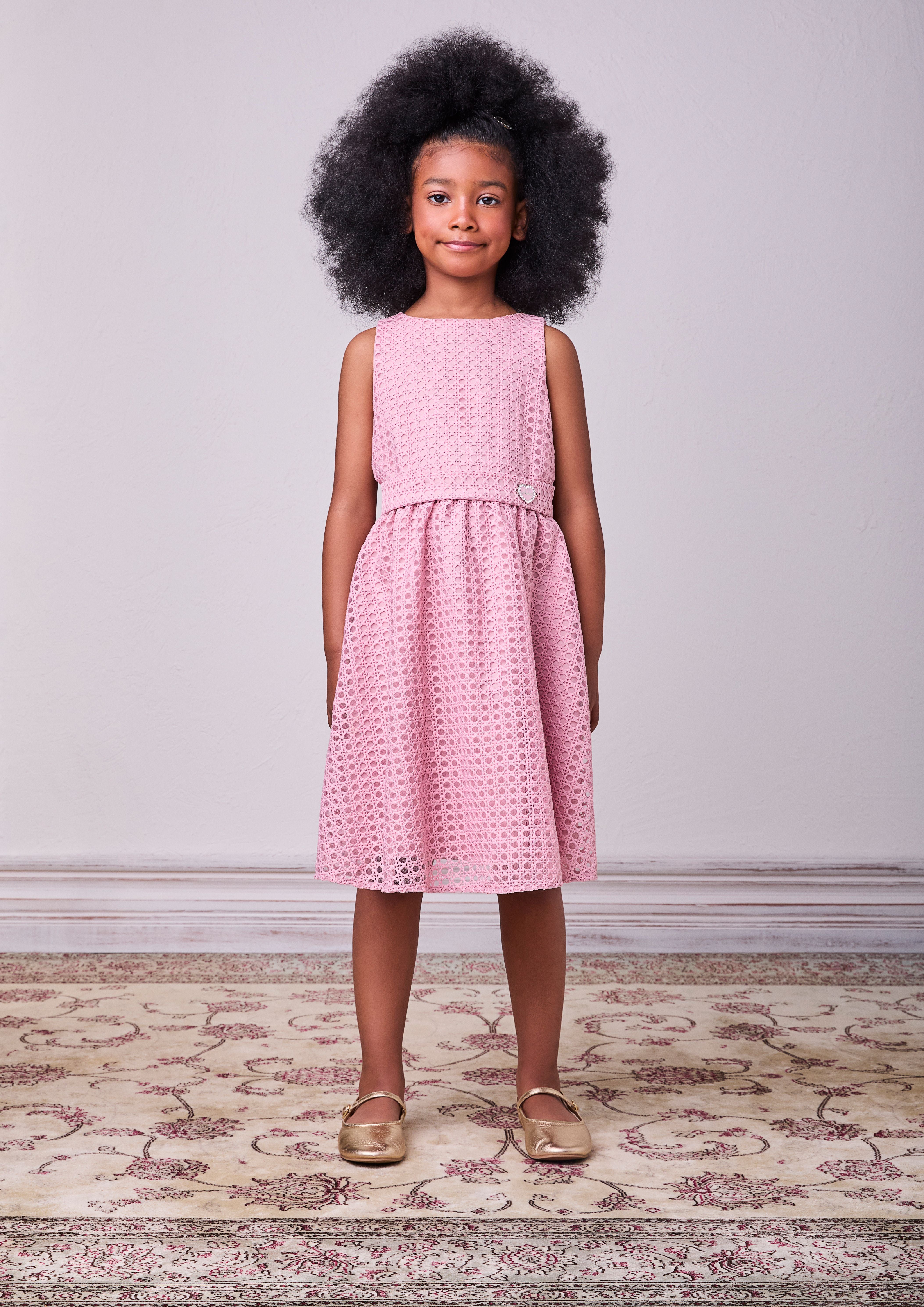 Vestido Tule Rosa Quartzo - BambolePetit