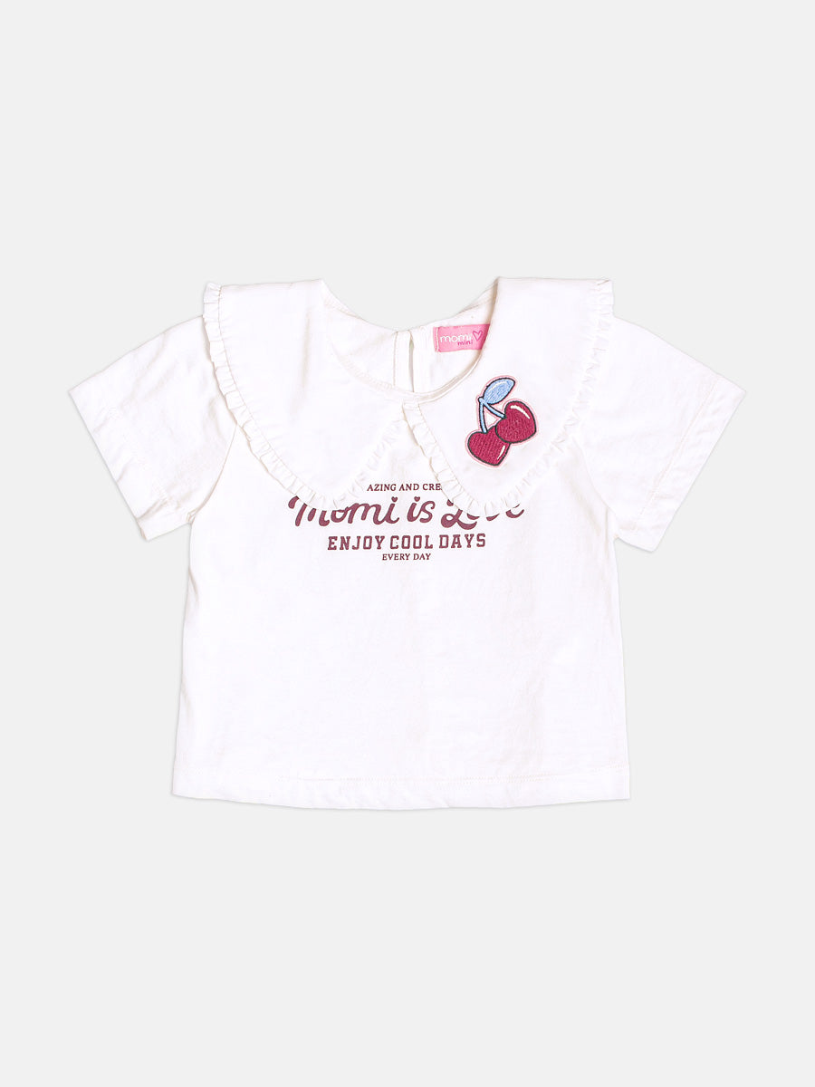 Blusa Gola Frufru Perola Momi