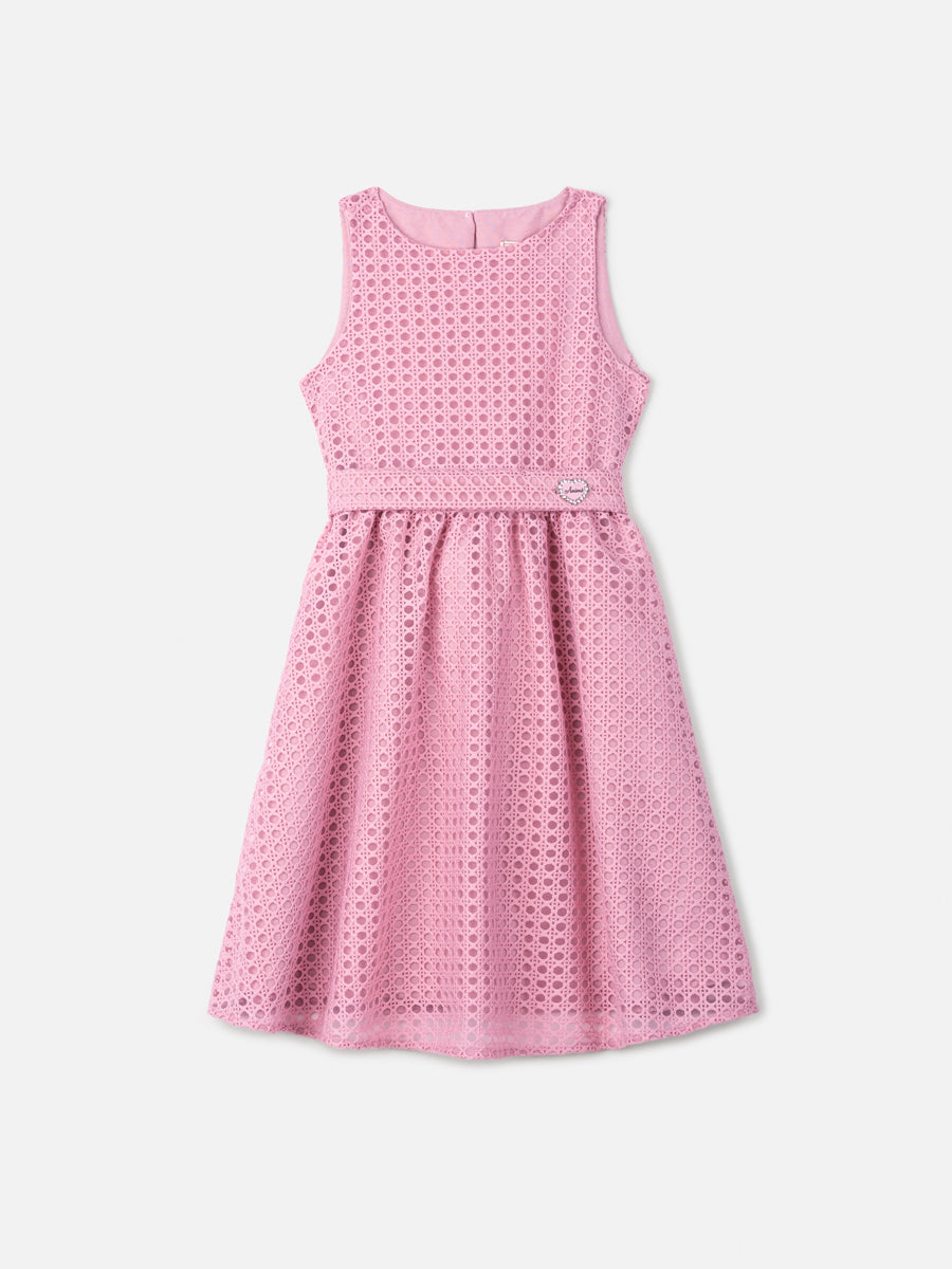 Vestido Tule Rosa Quartzo - BambolePetit