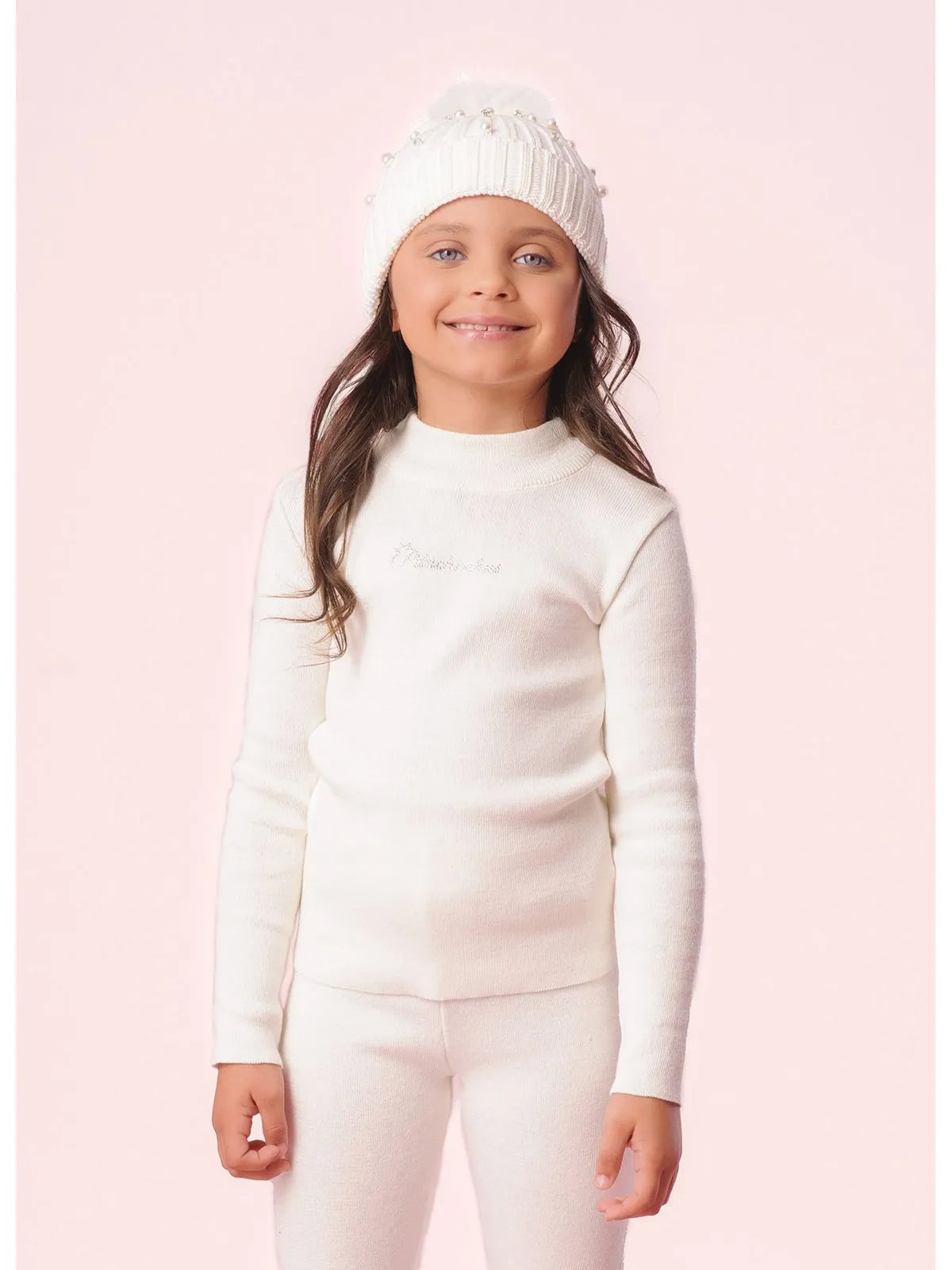Blusa Básica Tricot Off White Pituchinhus