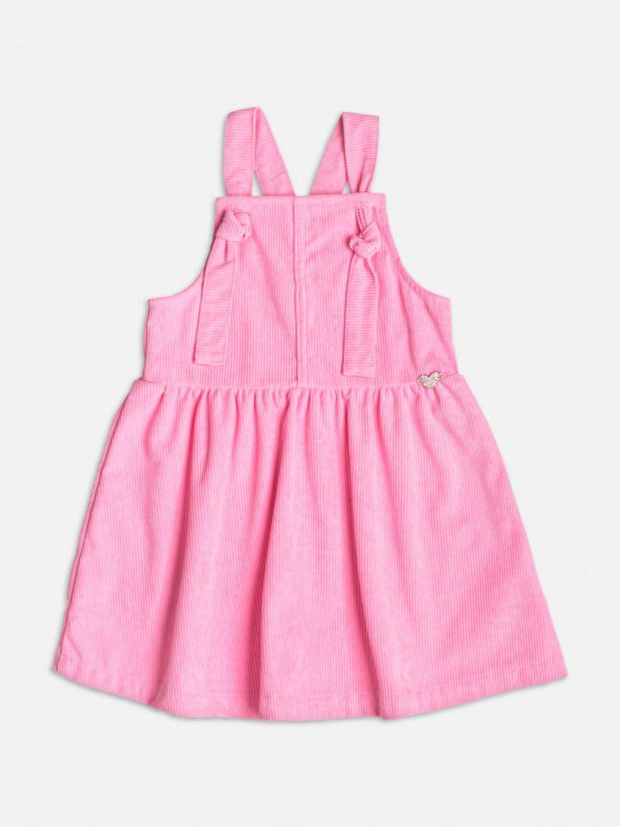 Salopete Veludo Cotele Rosa Babaloo - BambolePetit