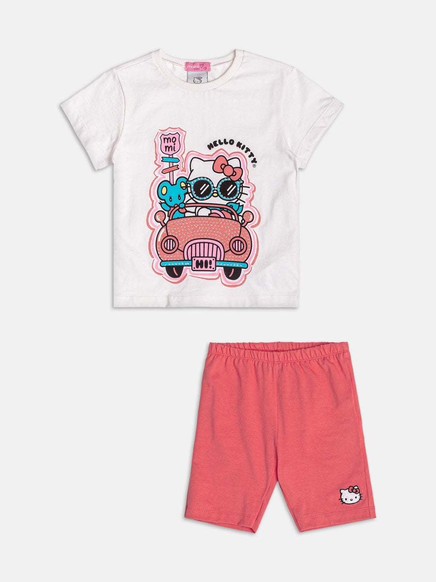 Conjunto Rosa Coral da Hello Kitty Momi