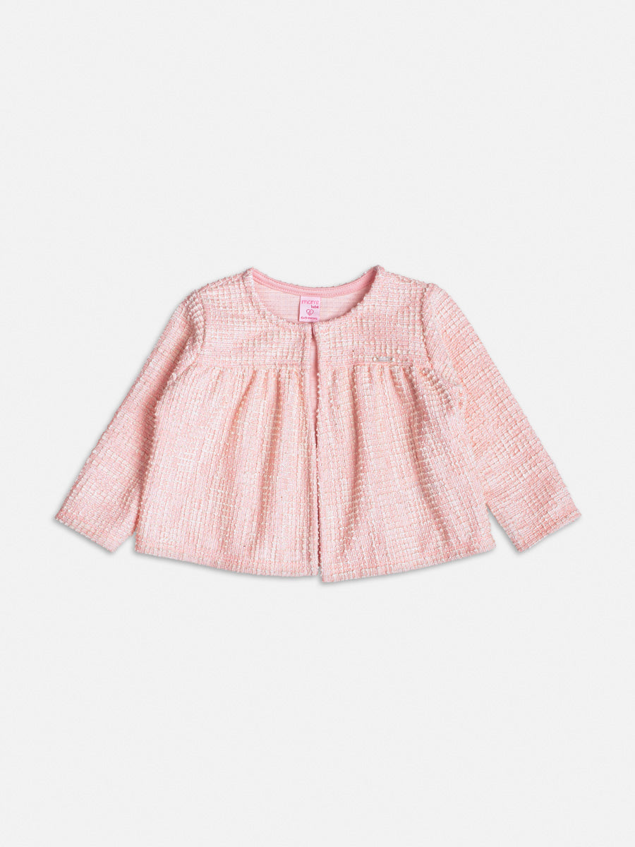 Casaco Tweed Rosa - BambolePetit