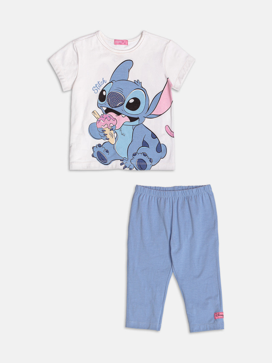 Conjunto com Strass do Stitch e Angel Momi