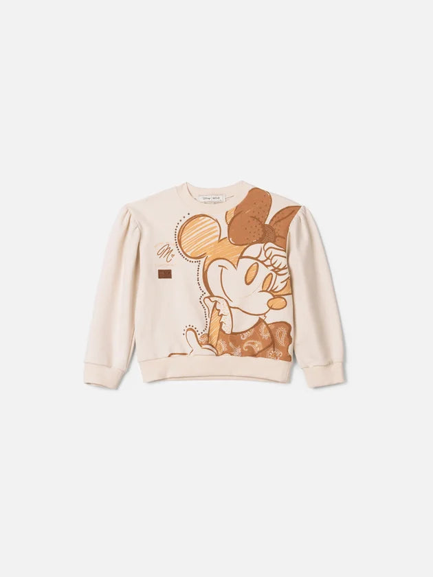 Casaco Minnie Com Strass Bege Vanilla Animê