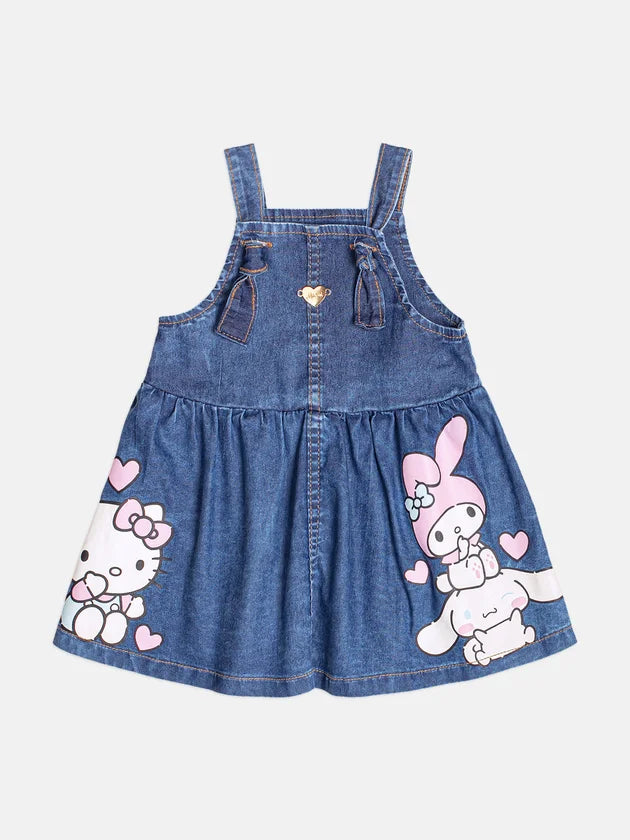 Salopete Jeans Hello Kitty Momi