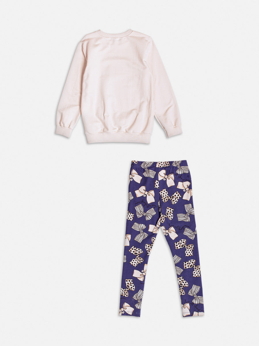 Conjunto Casaco Legging Bege - BambolePetit