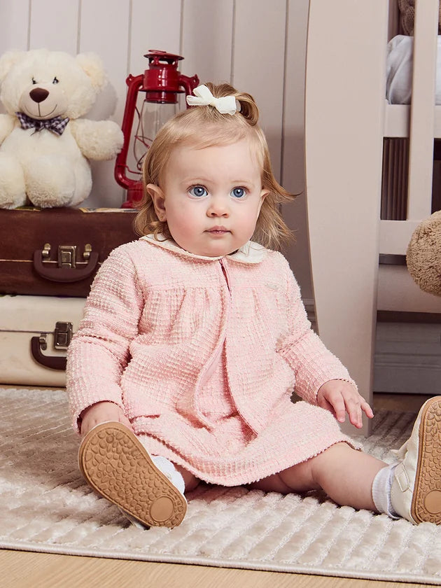 Casaco Tweed Rosa - BambolePetit