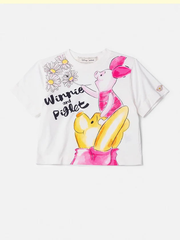 Conjunto T-Shirt e Saia Pooh Perola Anime