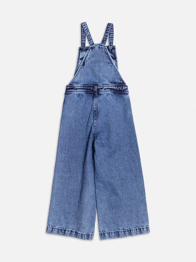 Jardineira Jeans Pantalona Momi