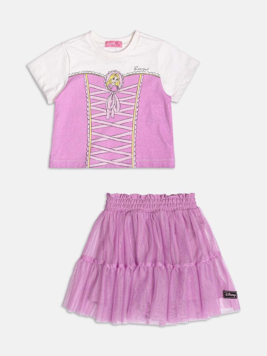 Conjunto Rosa da Princesa Rapunzel Momi