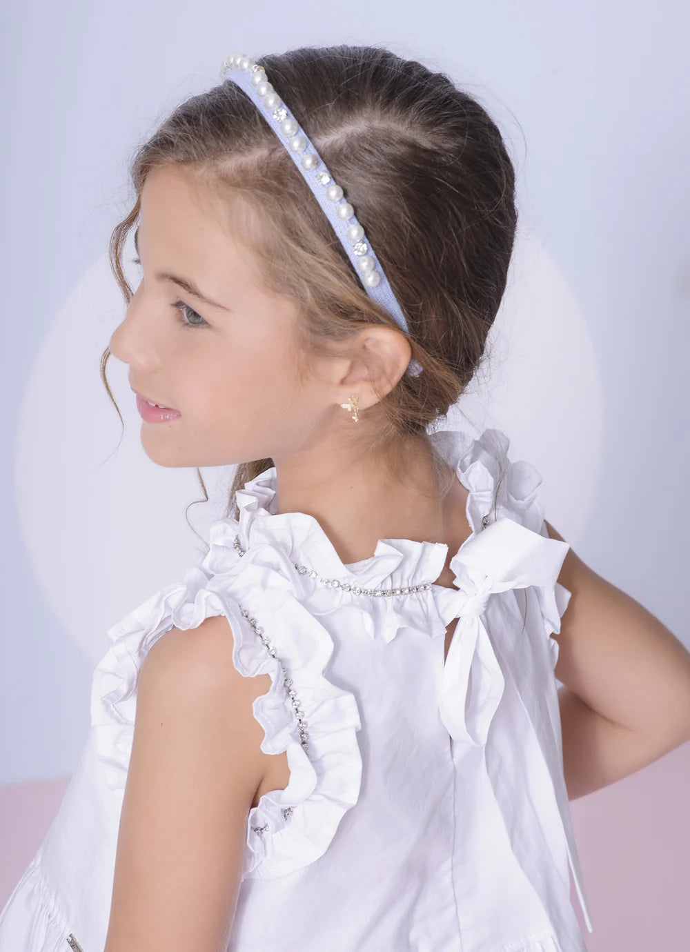 Blusa Tricoline Babado e Frufru Cristal Pituchinhus