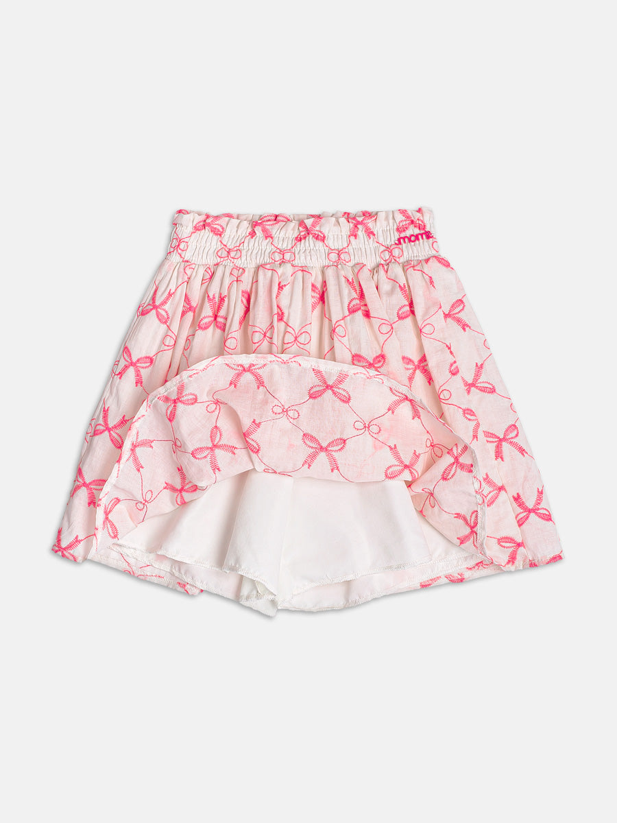 Conjunto Regata e Saia Laços Bege Momi