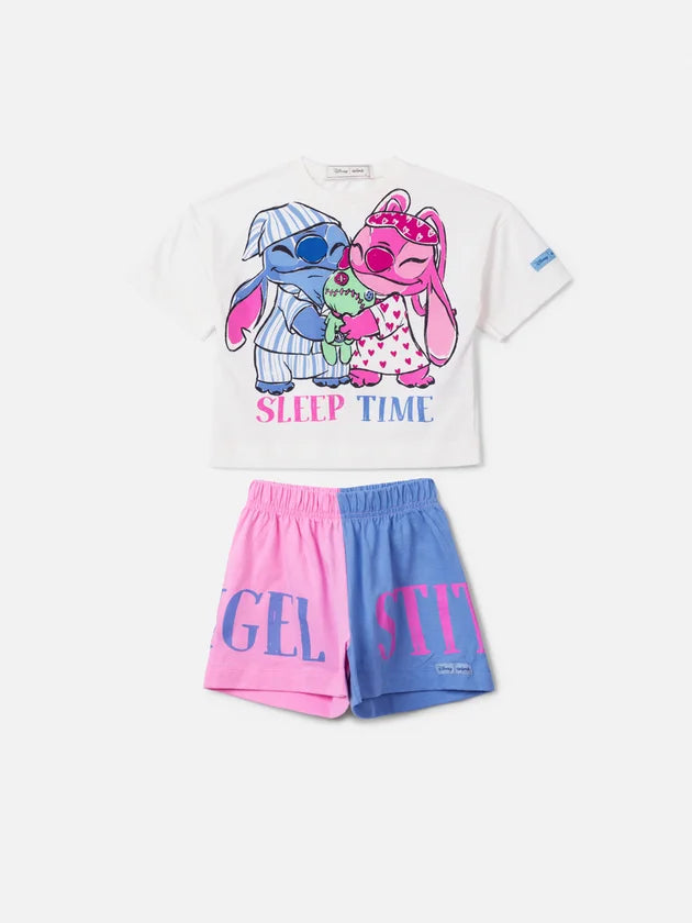Conjunto Pijama do Stitch e Angel Anime