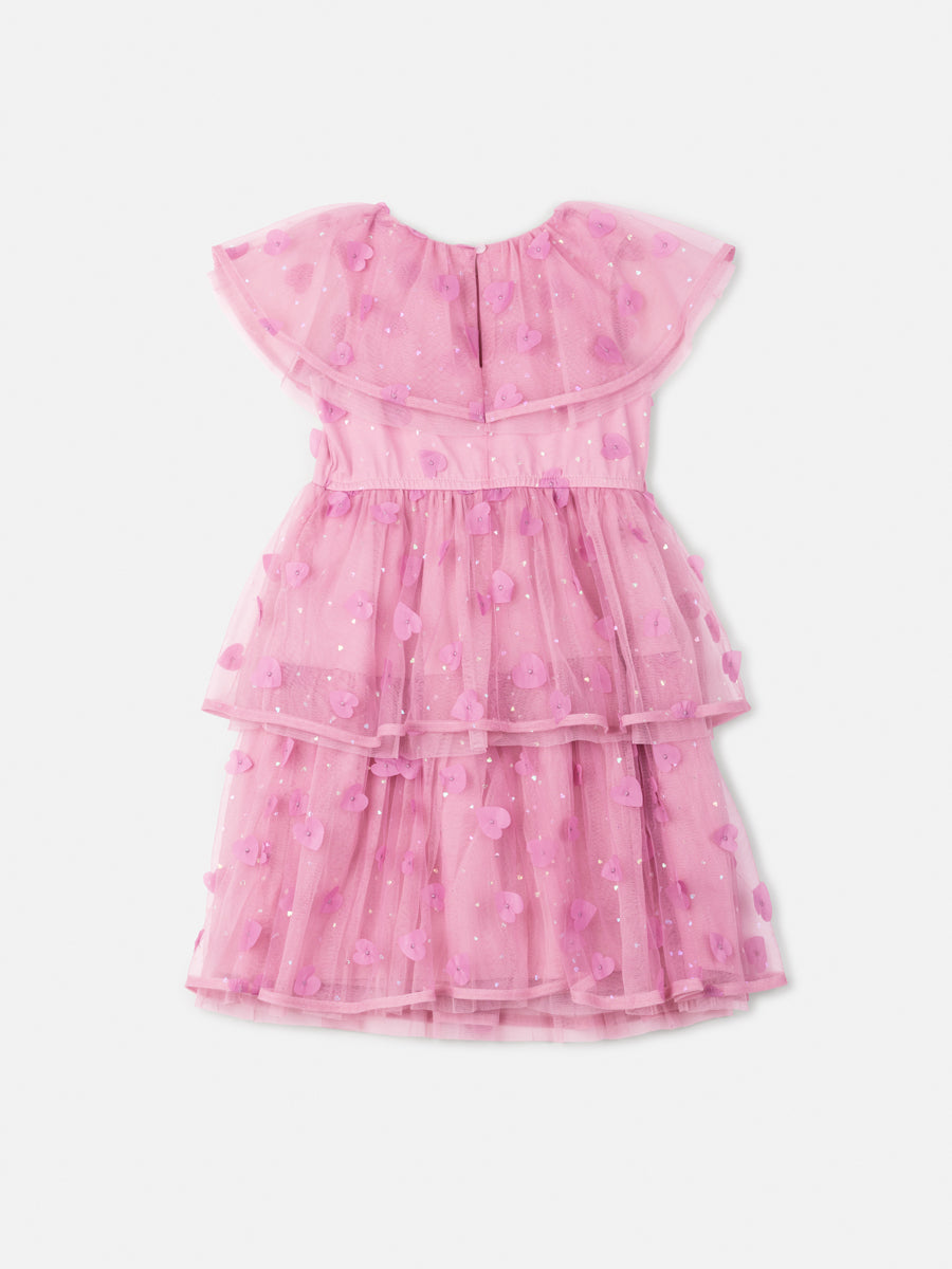 Vestido Em Tule Anime Petite Corações Sujinho - BambolePetit