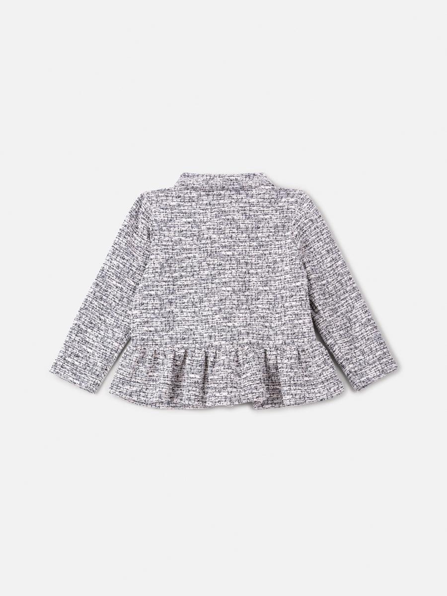 Casaco de Tweed com Laços e Golinha - BambolePetit